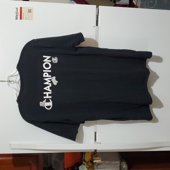 Champion Short Sleeve Black Men's T-Shirt Size L/G - Picture 7 of 10